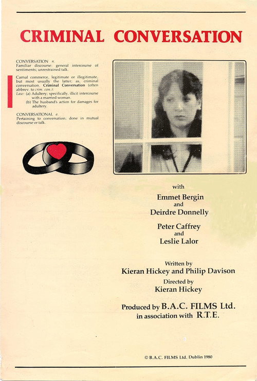 Movie poster for Criminal Conversation (1980)
