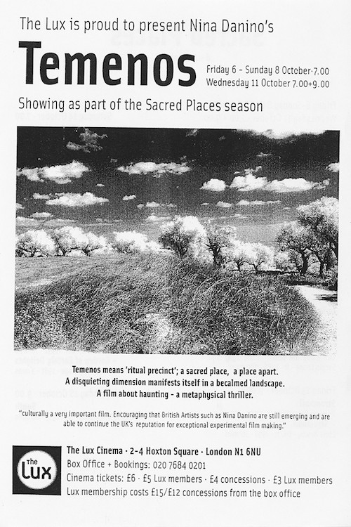 Movie poster for Temenos (1998)