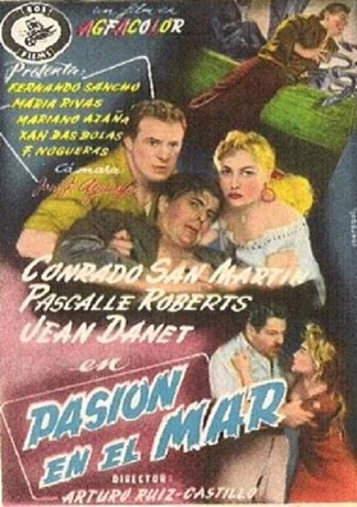 Movie poster for Pasión en el mar (1956)