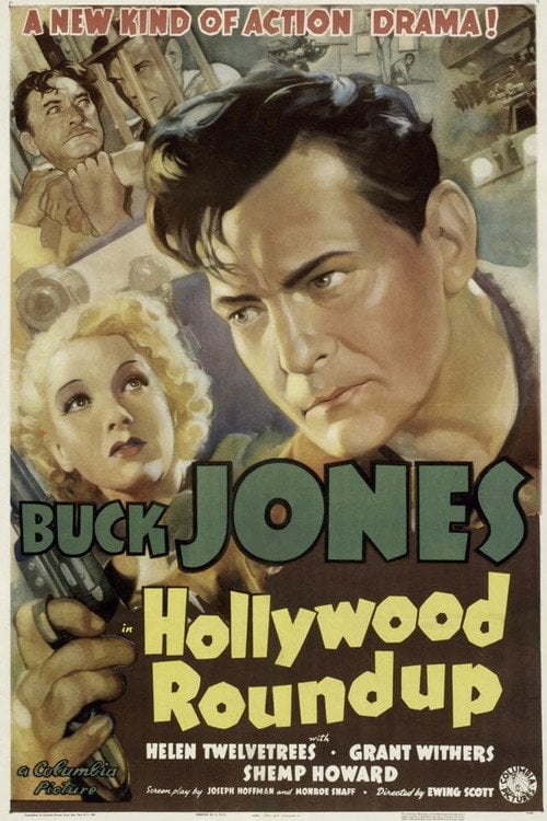 Movie poster for Hollywood Round-Up (1937)