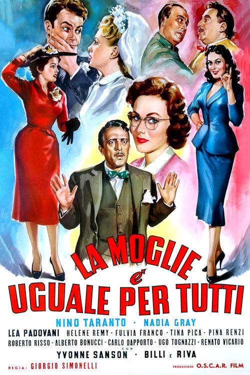 Movie poster for La moglie è uguale per tutti (1955)