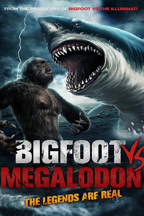 Movie poster for Bigfoot vs Megalodon (2021)