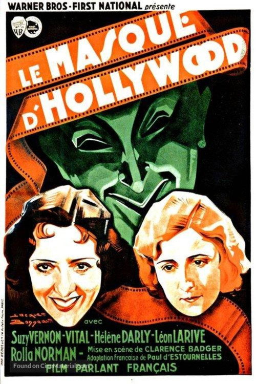 Movie poster for Le Masque d'Hollywood (1930)
