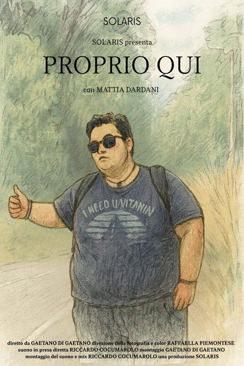Movie poster for Proprio qui (2025)