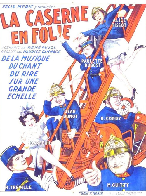 Movie poster for La caserne en folie (1935)