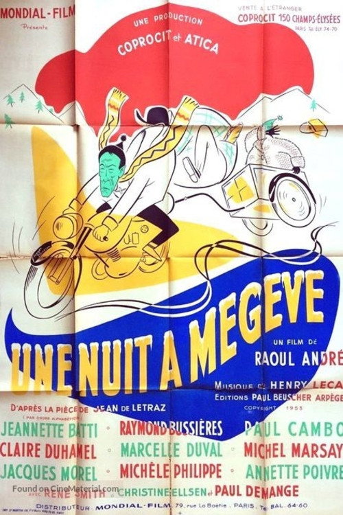 Movie poster for Une nuit à Megève (1953)