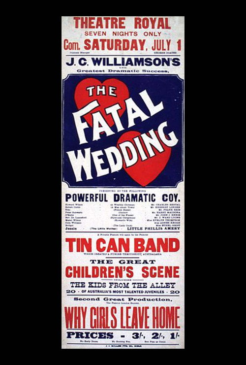 Movie poster for The Fatal Wedding (1911)