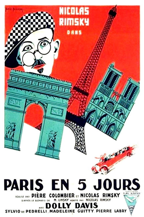 Movie poster for Paris in Five Days (1926)