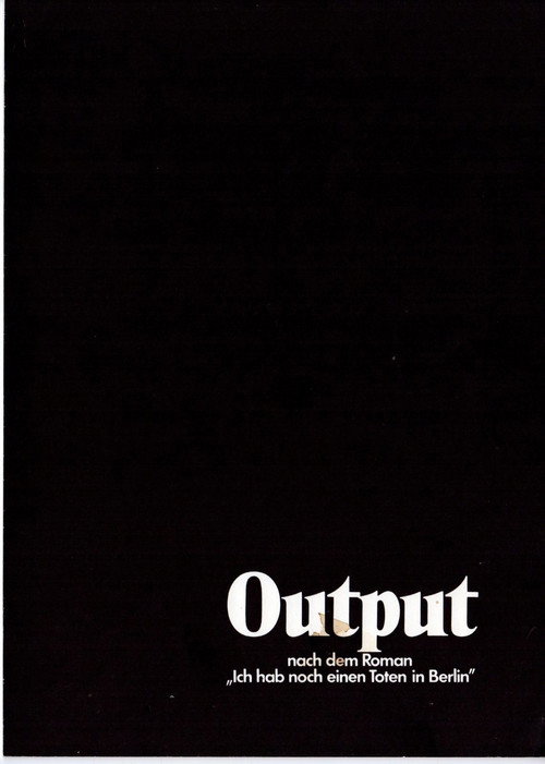 Movie poster for Output (1974)