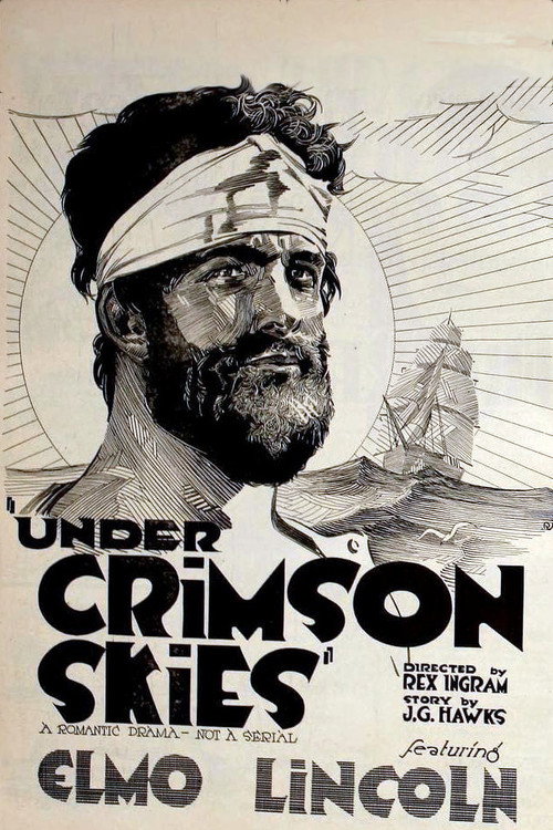 Movie poster for Under Crimson Skies (1920)