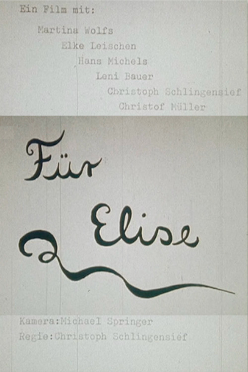 Movie poster for For Elise (1982)