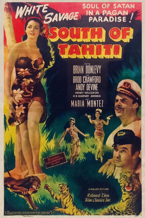 Movie poster for South of Tahiti (1941)