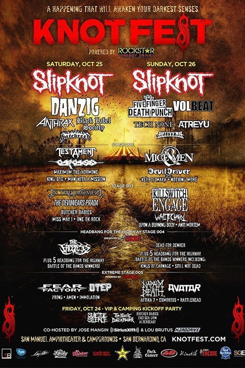 Movie poster for Slipknot - Live at KnotFest 2014 (Day 1) (2014)