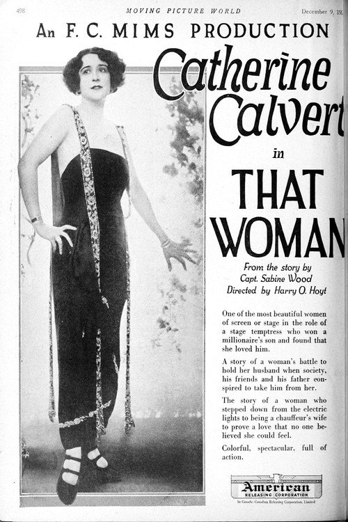Movie poster for That Woman (1922)