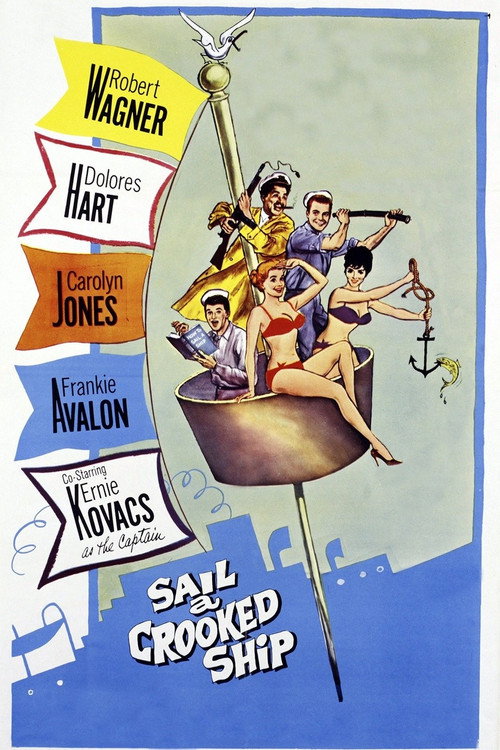 Movie poster for Sail a Crooked Ship (1961)