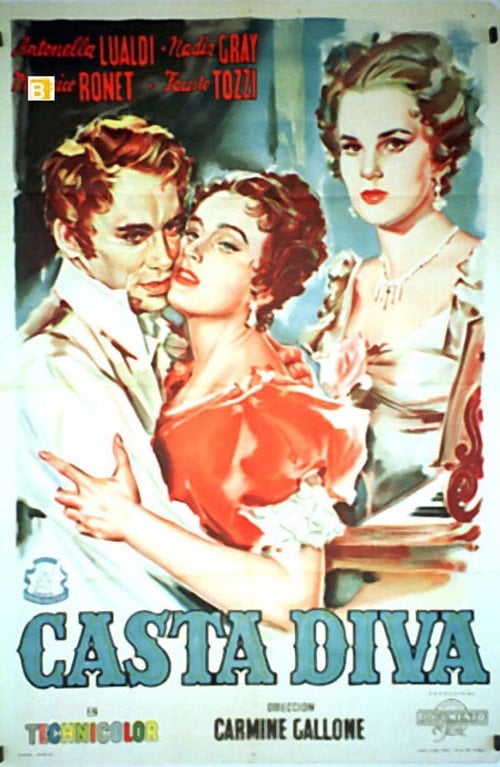 Movie poster for Casta diva (1954)