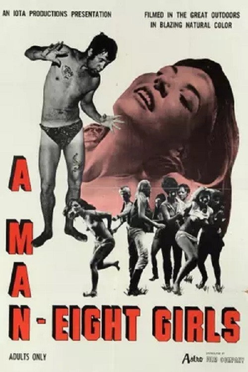 Movie poster for A Man, Eight Girls (1968)