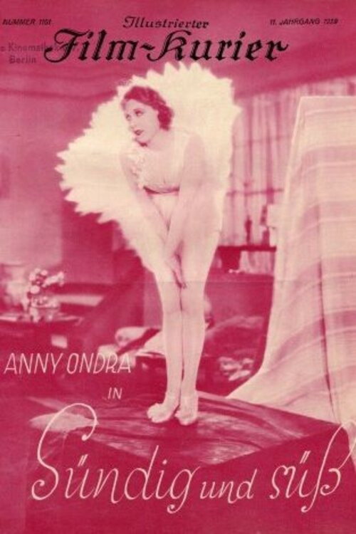 Movie poster for Sündig und süß (1929)