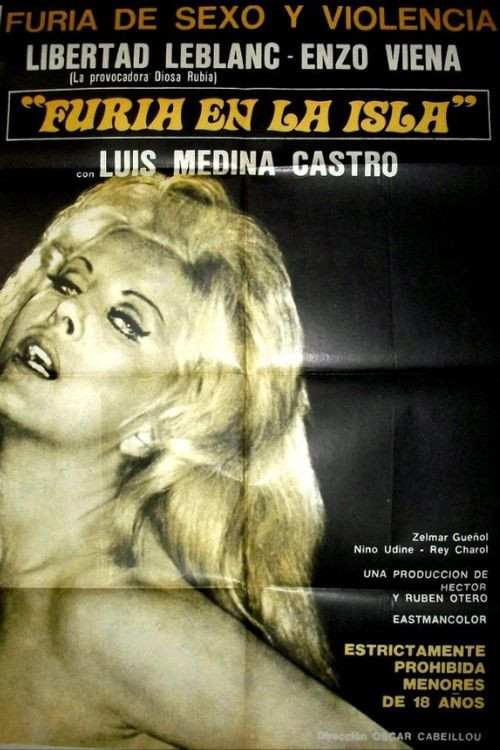 Movie poster for Furia en la isla (1978)
