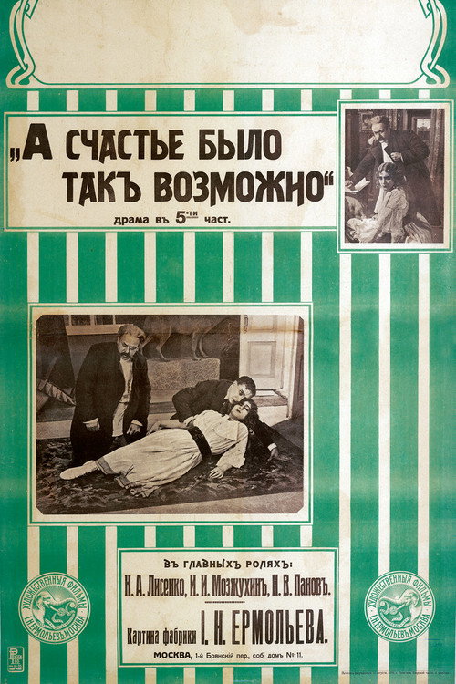 Movie poster for А счастье было так возможно (1916)
