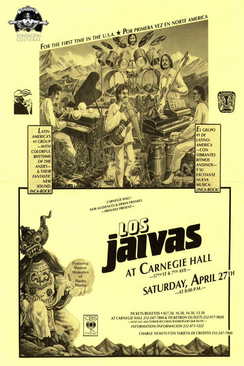 Movie poster for Los Jaivas en Nueva York, Abril 1985 (2000)