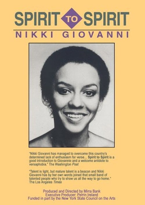 Movie poster for Spirit to Spirit: Nikki Giovanni (1986)