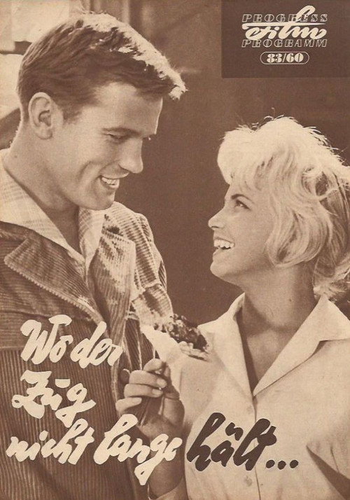 Movie poster for Wo der Zug nicht lange hält (1960)