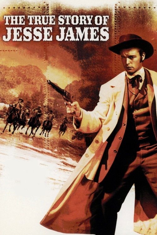Movie poster for The True Story of Jesse James (1957)
