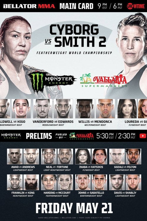 Movie poster for Bellator 259: Cyborg vs. Smith 2 (2021)
