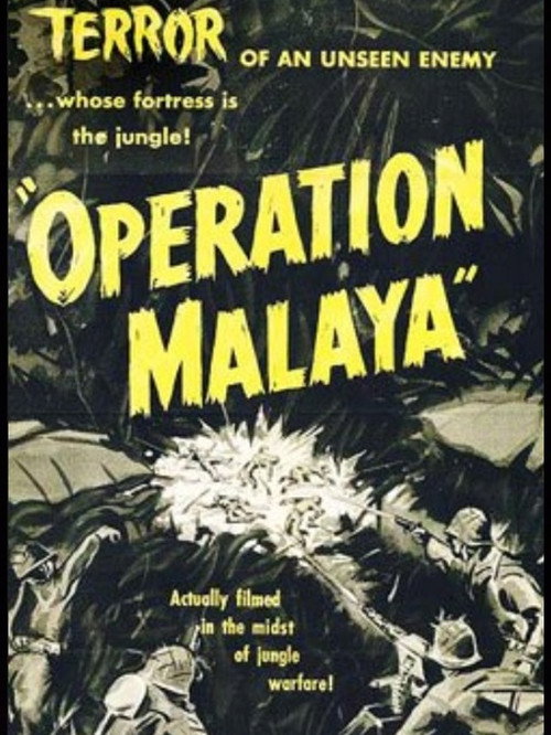 Movie poster for Operation Malaya (1953)