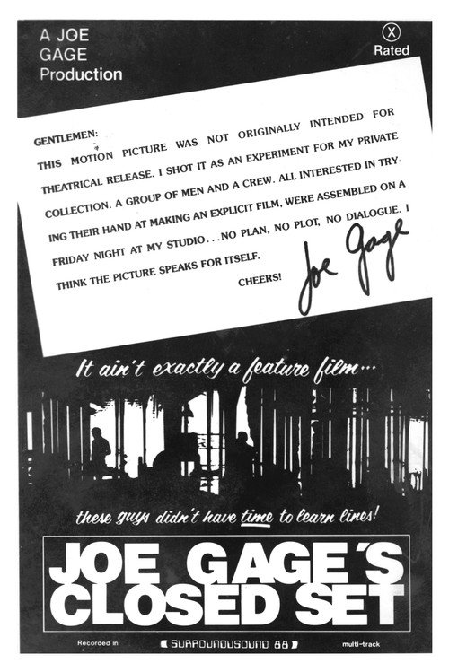 Movie poster for Closed Set (1980)