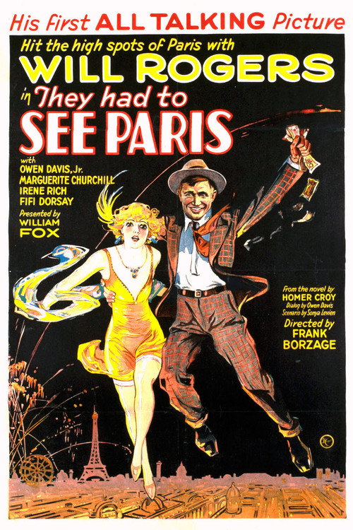 Movie poster for They Had to See Paris (1929)