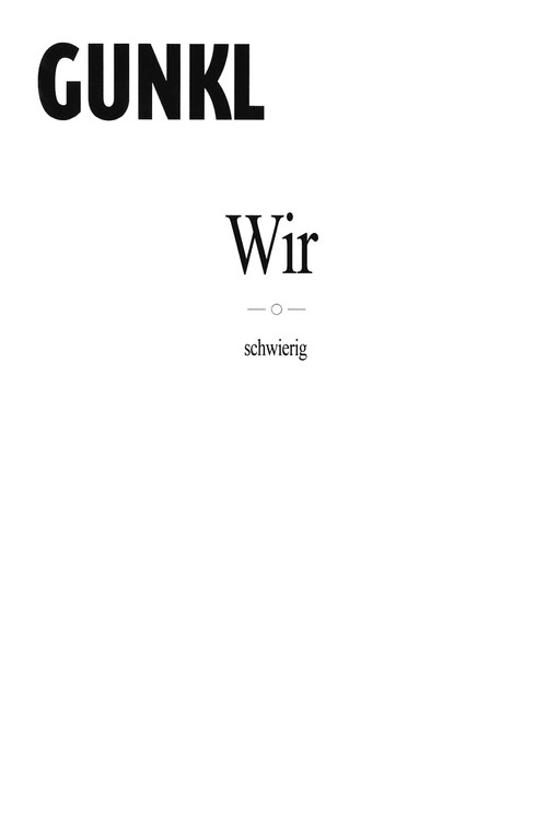 Movie poster for Gunkl - Wir-schwierig (2007)