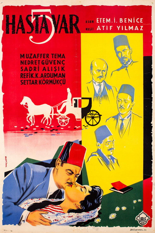 Movie poster for Beş Hasta Var (1957)