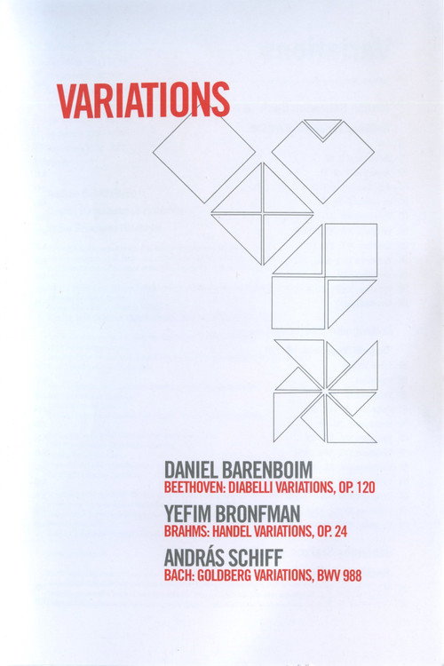 Movie poster for Variations - Daniel Barenboim/Yefim Bronfman/Andras Schiff (2011)
