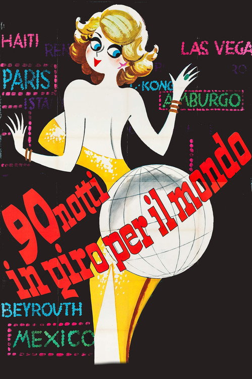 Movie poster for 90 Nights Around the World (1963)
