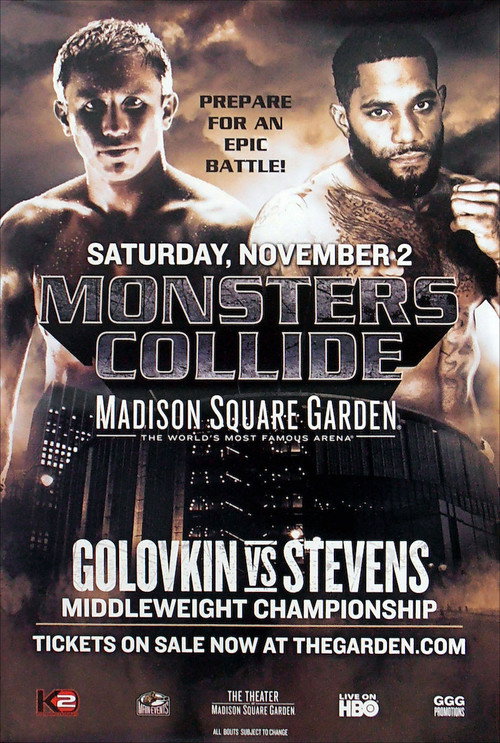 Movie poster for Gennady Golovkin vs. Curtis Stevens (2013)