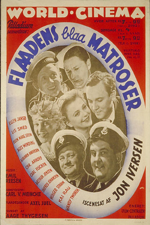 Movie poster for Flaadens blaa matroser (1937)