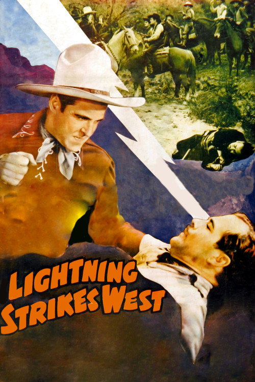 Movie poster for Lightning Strikes West (1940)
