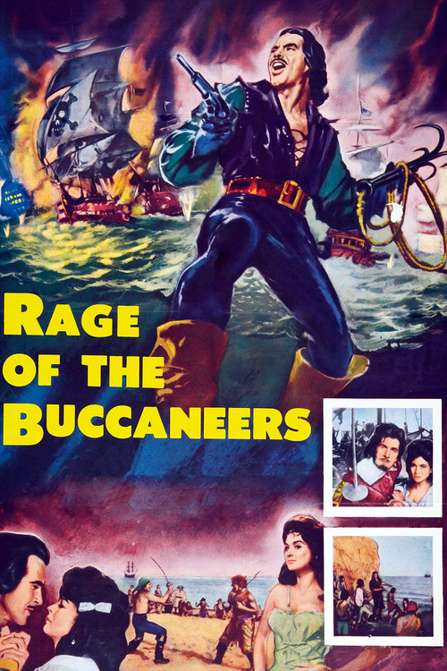 Movie poster for Rage of the Buccaneers (1961)