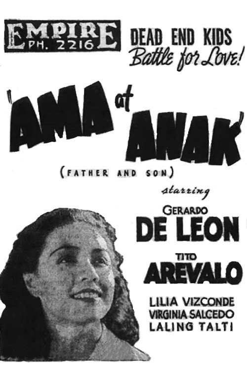 Movie poster for Ama at Anak (1939)