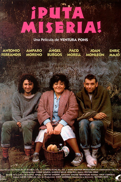 Movie poster for Puta misèria! (1989)