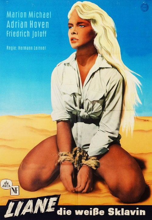 Movie poster for Jungle Girl and the Slaver (1957)