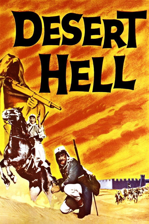 Movie poster for Desert Hell (1958)