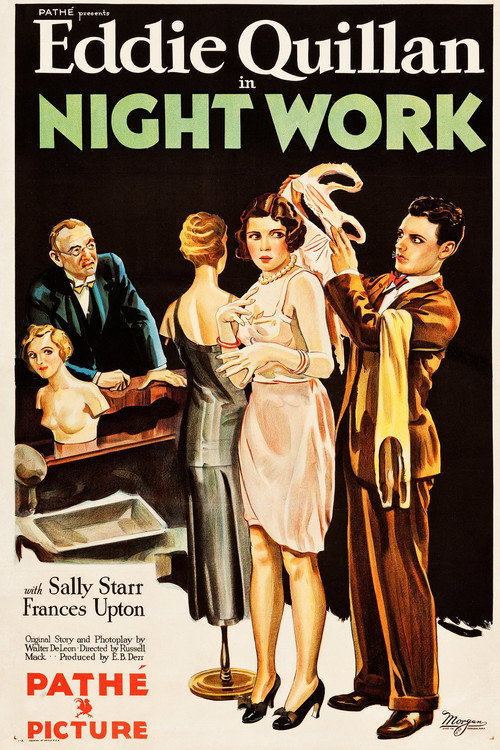 Movie poster for Night Work (1930)