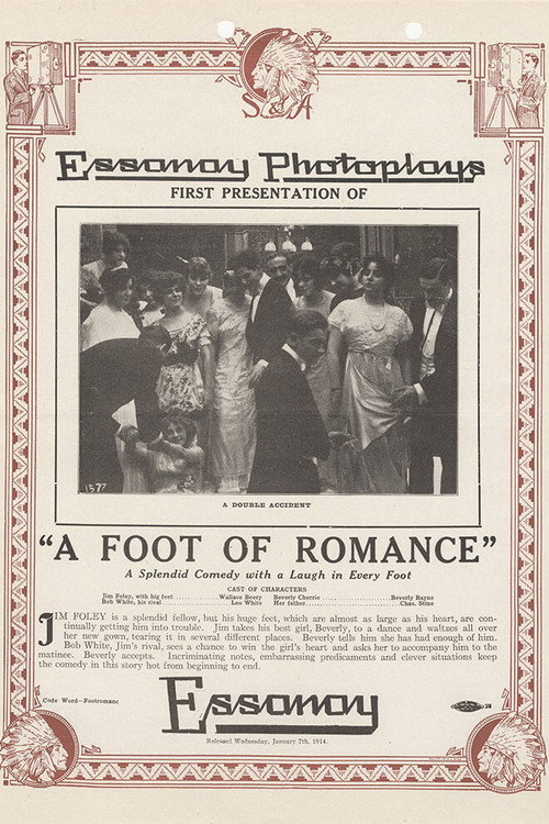 Movie poster for A Foot of Romance (1914)
