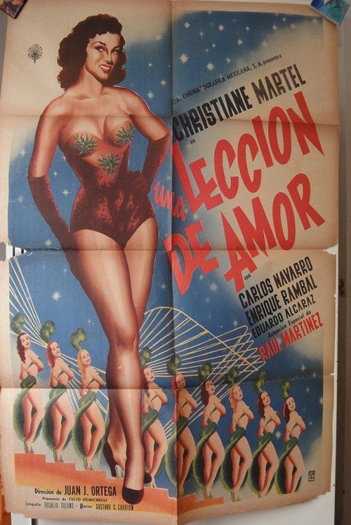 Movie poster for Una lección de amor (1956)