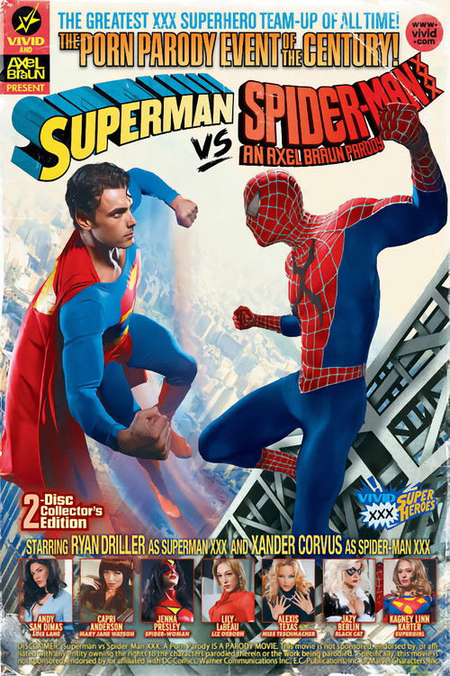 Movie poster for Superman vs Spider-Man XXX: An Axel Braun Parody (2012)