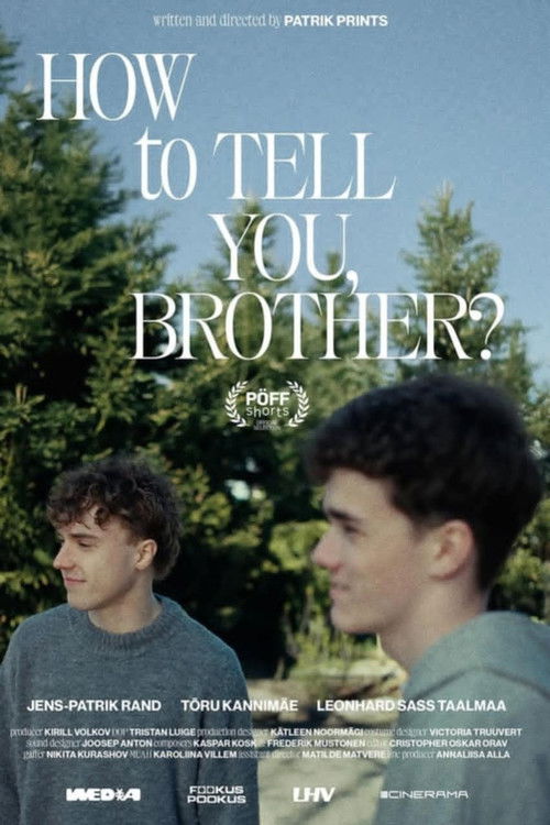 Movie poster for How to Tell You, Brother (2025)
