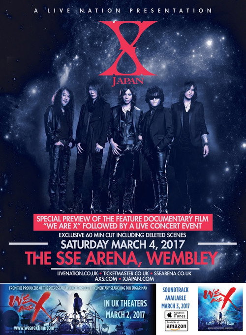 Movie poster for X Japan Live 2017 At The Wembley Arena (2017)